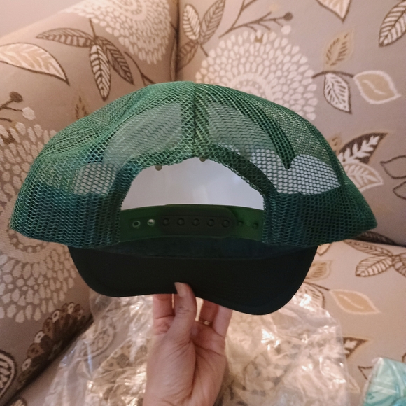 Offline Green Trucker Hat & Can Cooler Set - Picture 3 of 7